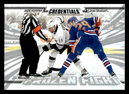 2024-25 Upper Deck Credentials #FF-KD Anze Kopitar / Leon Draisaitl Frozen Fight