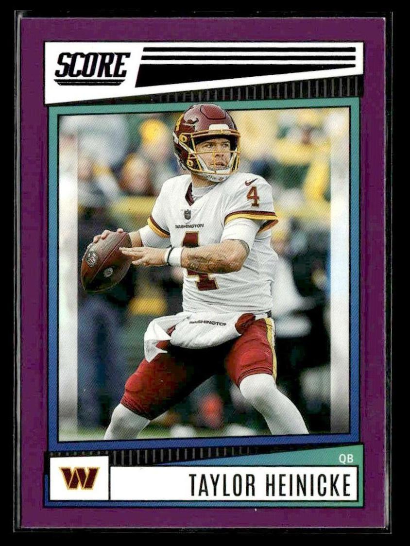 2022 Score #254 Taylor Heinicke Purple