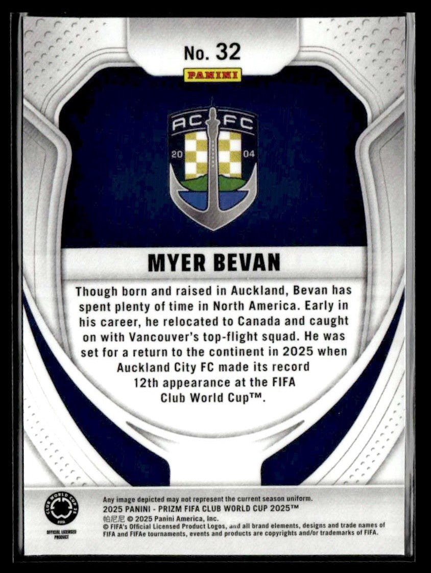 2025 Panini Prizm FIFA Club World Cup #32 Myer Bevan