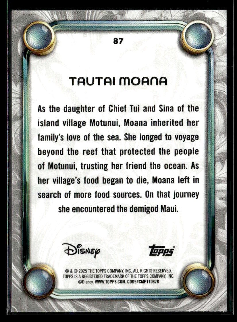 2025 Topps Disney Wonder #87 Tautai Moana