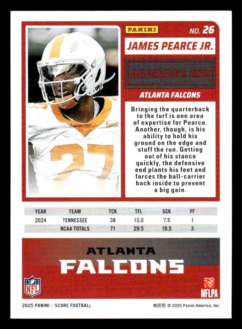 2025 Score-A-Treat #26 James Pearce Jr.
