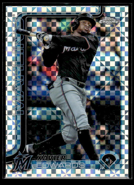 2025 Topps Chrome #115 Xavier Edwards X-Fractors