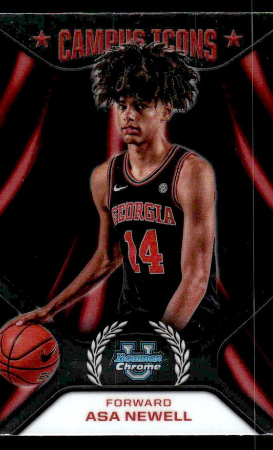 2024-25 Bowman University Chrome #CI-8 Asa Newell Campus Icons