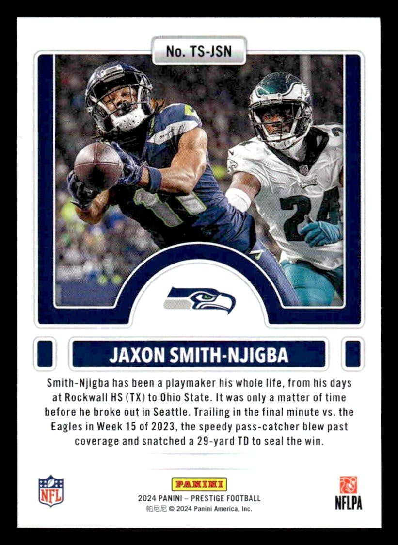2024 Panini Prestige #TS-JSN Jaxon Smith-Njigba Time Stamped