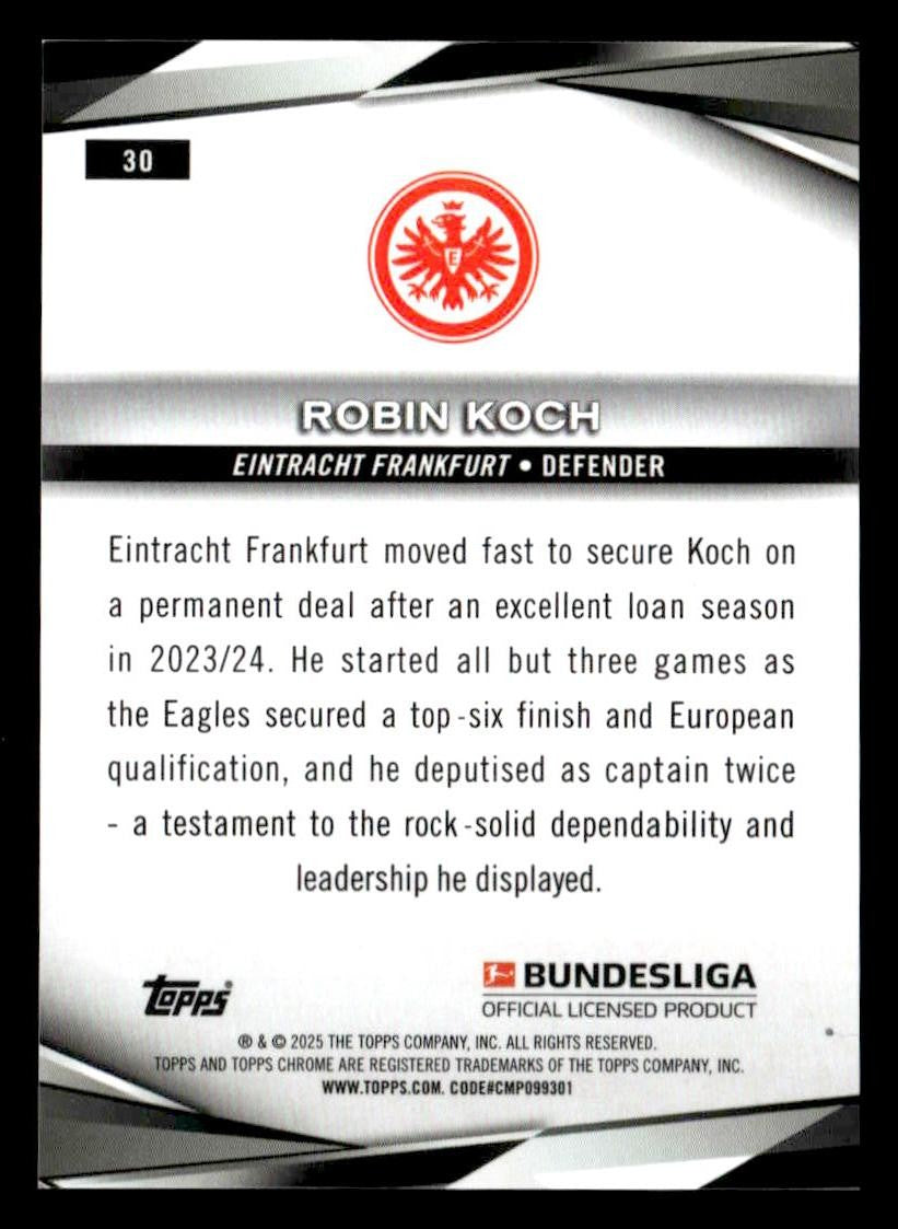 2024-25 Topps Chrome Bundesliga #30 Robin Koch