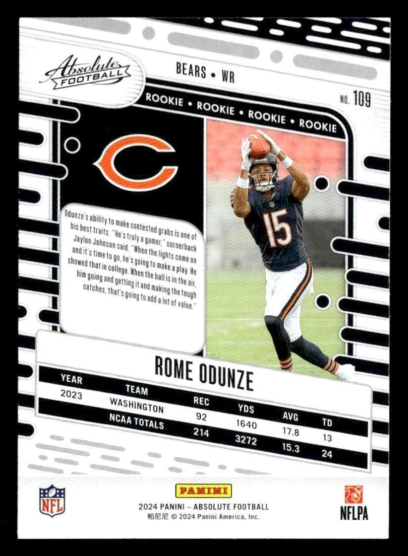 2024 Panini Absolute #109 Rome Odunze Retail