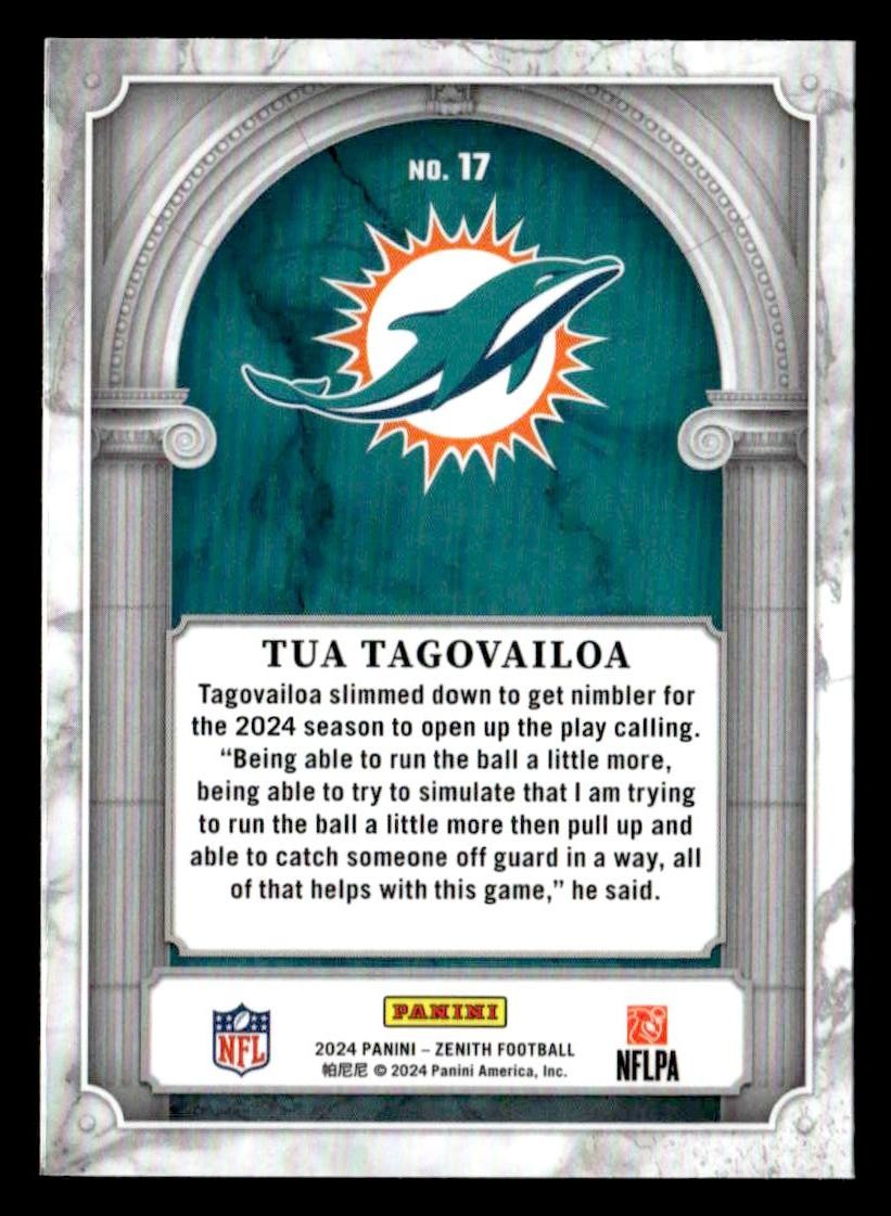 2024 Panini Zenith #17 Tua Tagovailoa Z Marquee