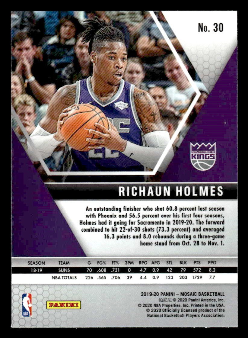 2019-20 Panini Mosaic #30 Richaun Holmes