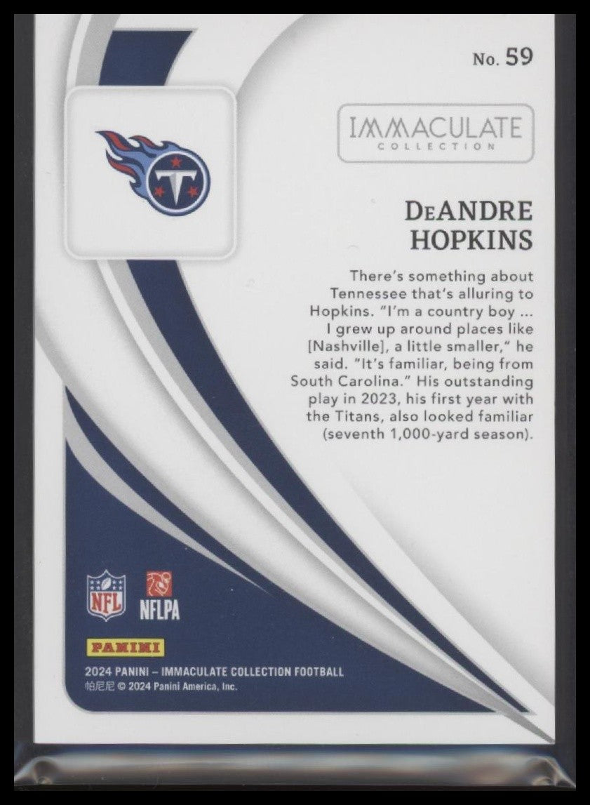 2024 Panini Immaculate Collection #59 DeAndre Hopkins #/99