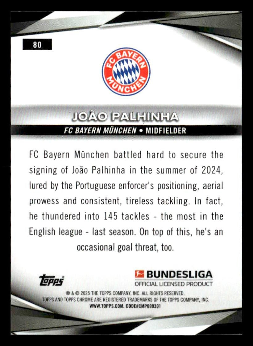 2025 Topps Chrome Bundesliga #80 Joao Palhinha