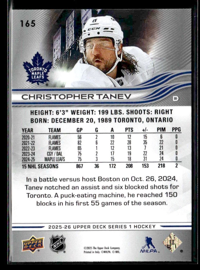 2025-26 Upper Deck #165 Christopher Tanev