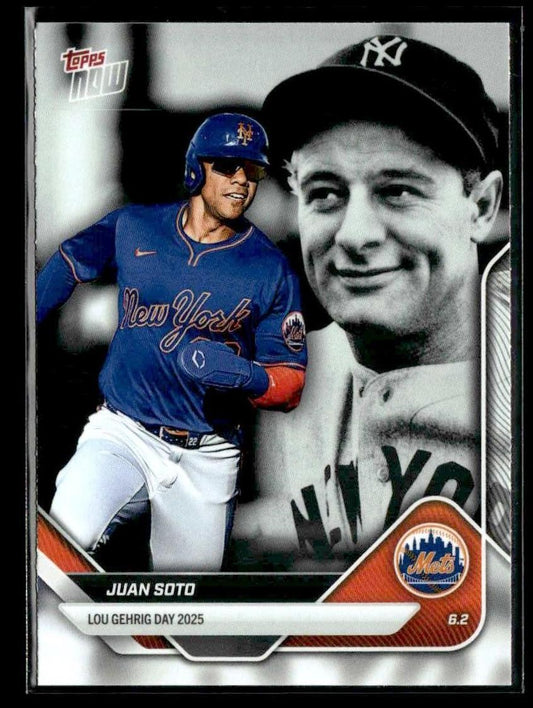 2025 Topps Now Lou Gehrig Day: Presented by Sarah Langs #LGD-JS Juan Soto