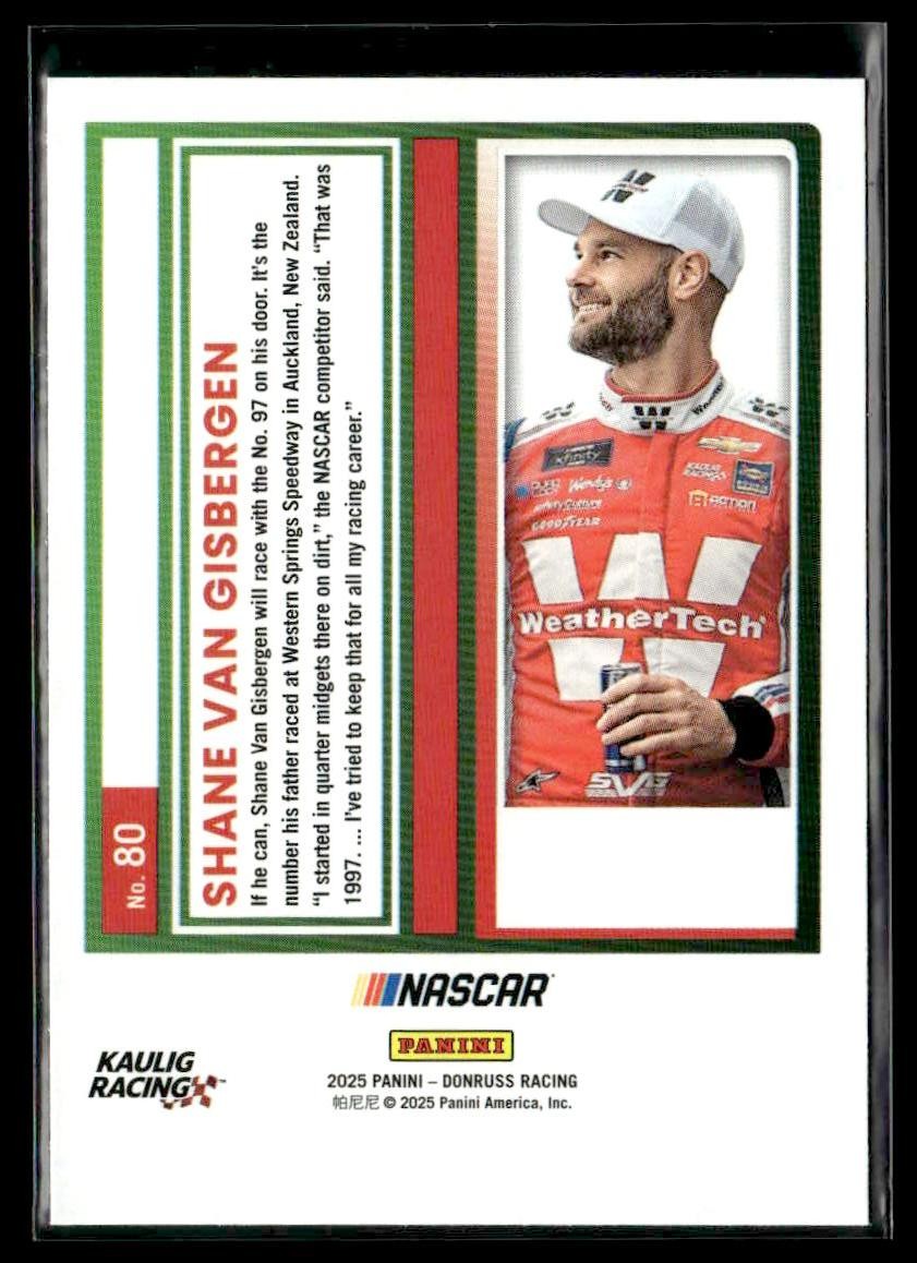 2025 Donruss #80 Shane Van Gisbergen