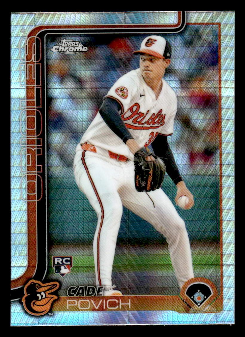 2025 Topps Chrome #140 Cade Povich Prism Refractors