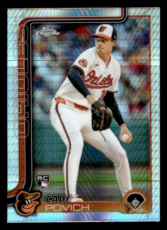 2025 Topps Chrome #140 Cade Povich Prism Refractors