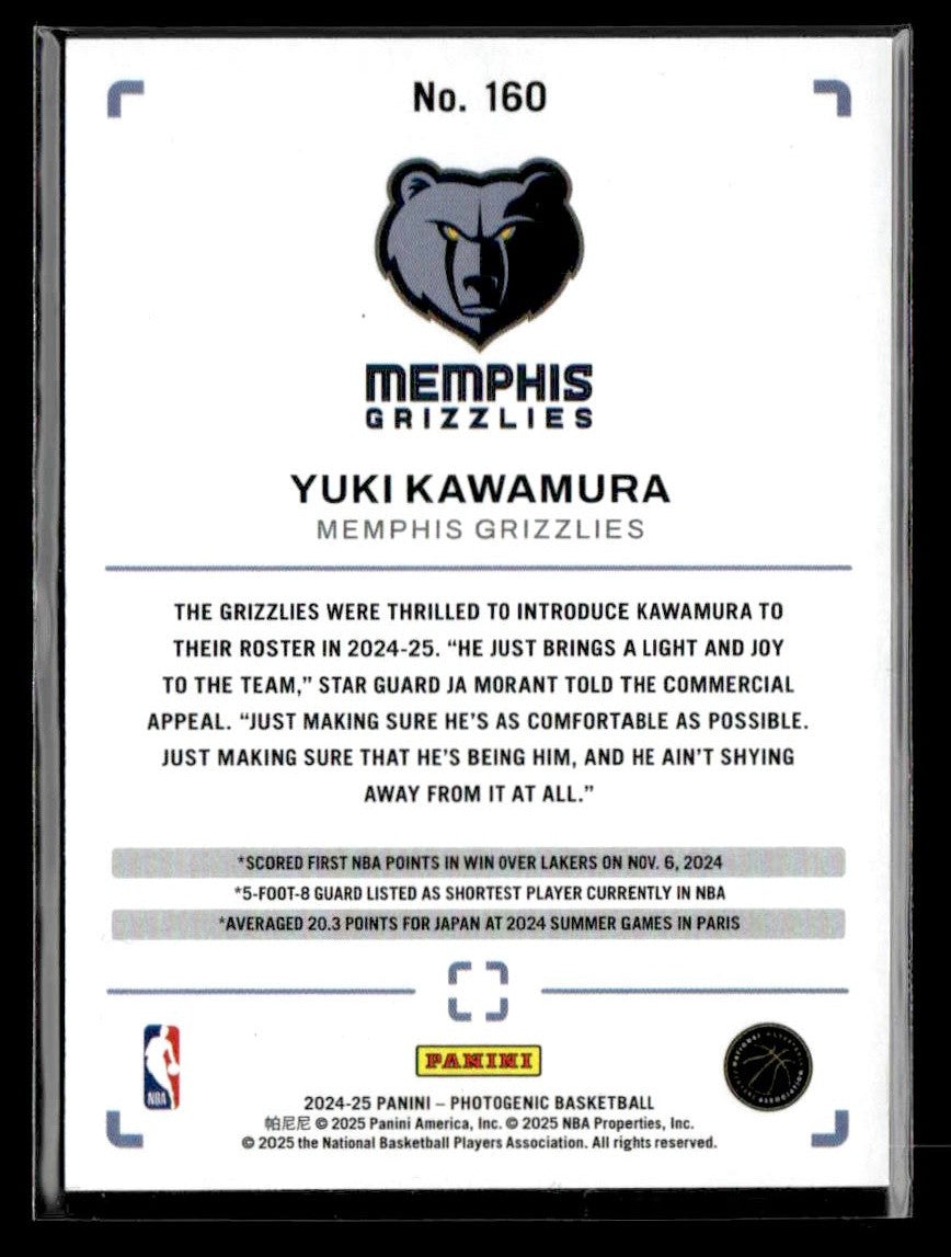 2024-25 Panini Photogenic #160 Yuki Kawamura
