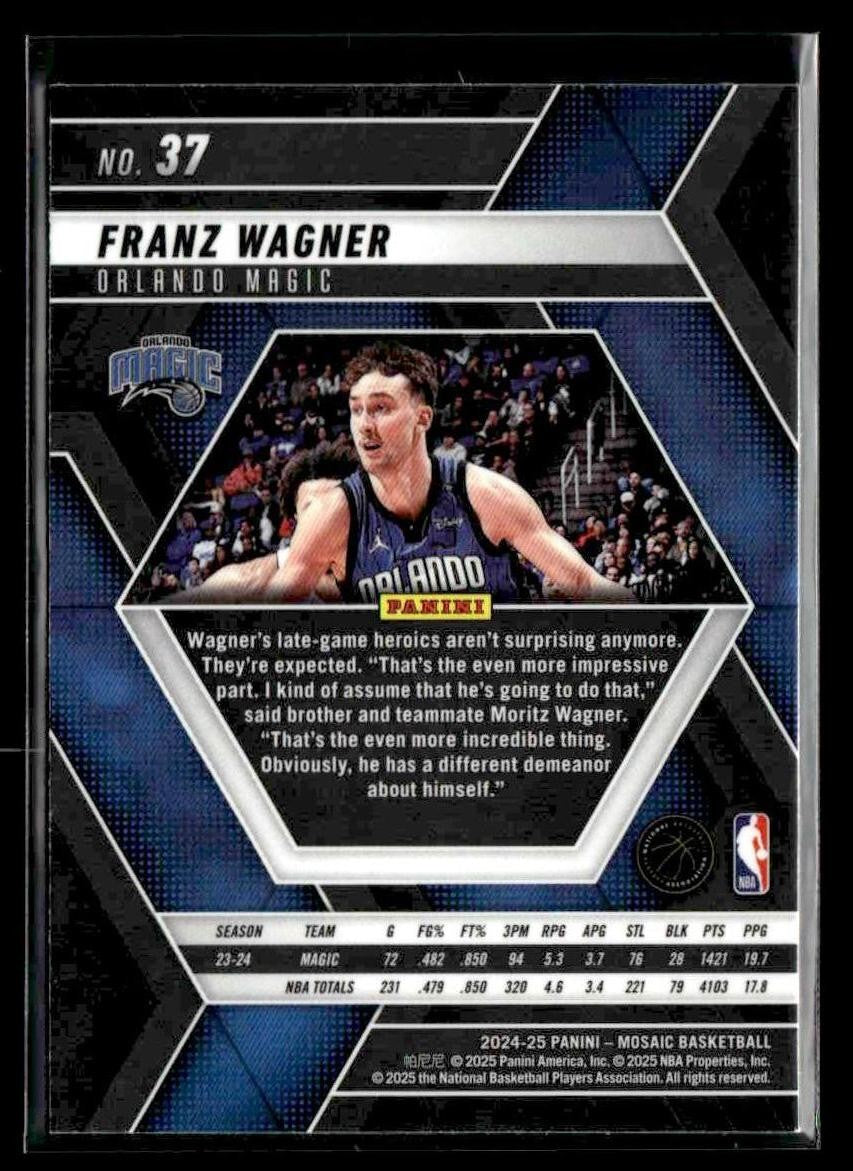 2024-25 Panini Mosaic #37 Franz Wagner