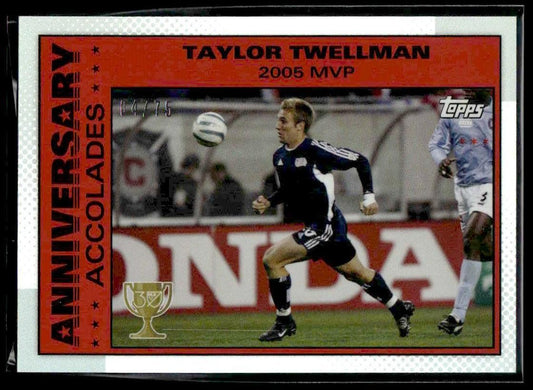 2025 Topps MLS 30th Anniv #AA-3 Taylor Twellman Anniv Accolades Silver #/75