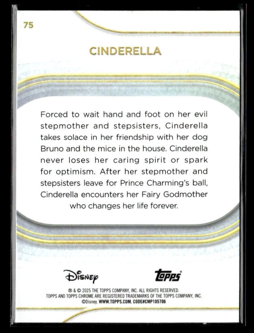 π Cinderella β 2025 Topps Chrome Disney #75 π