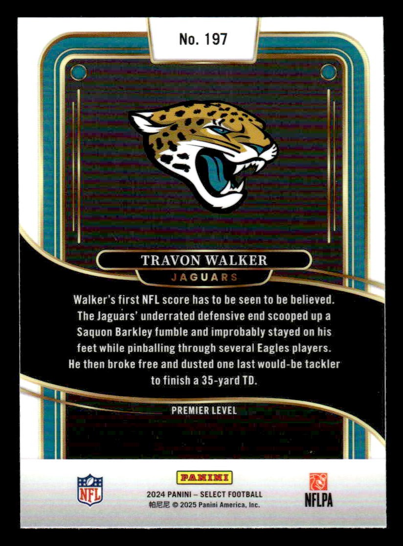2024 Panini Select #197 Travon Walker