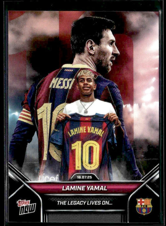 2025 Topps Now #002 Lamine Yamal The Legacy Lives On