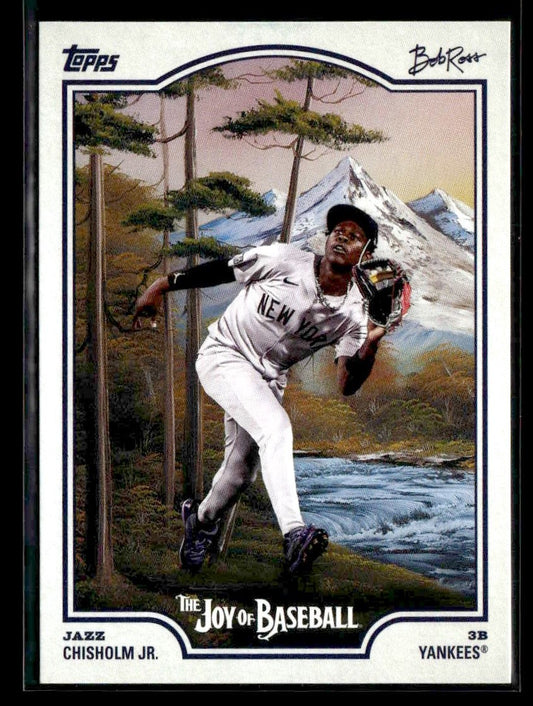2025 Topps x Bob Ross: The Joy of Baseball #25 Jazz Chisholm Jr.