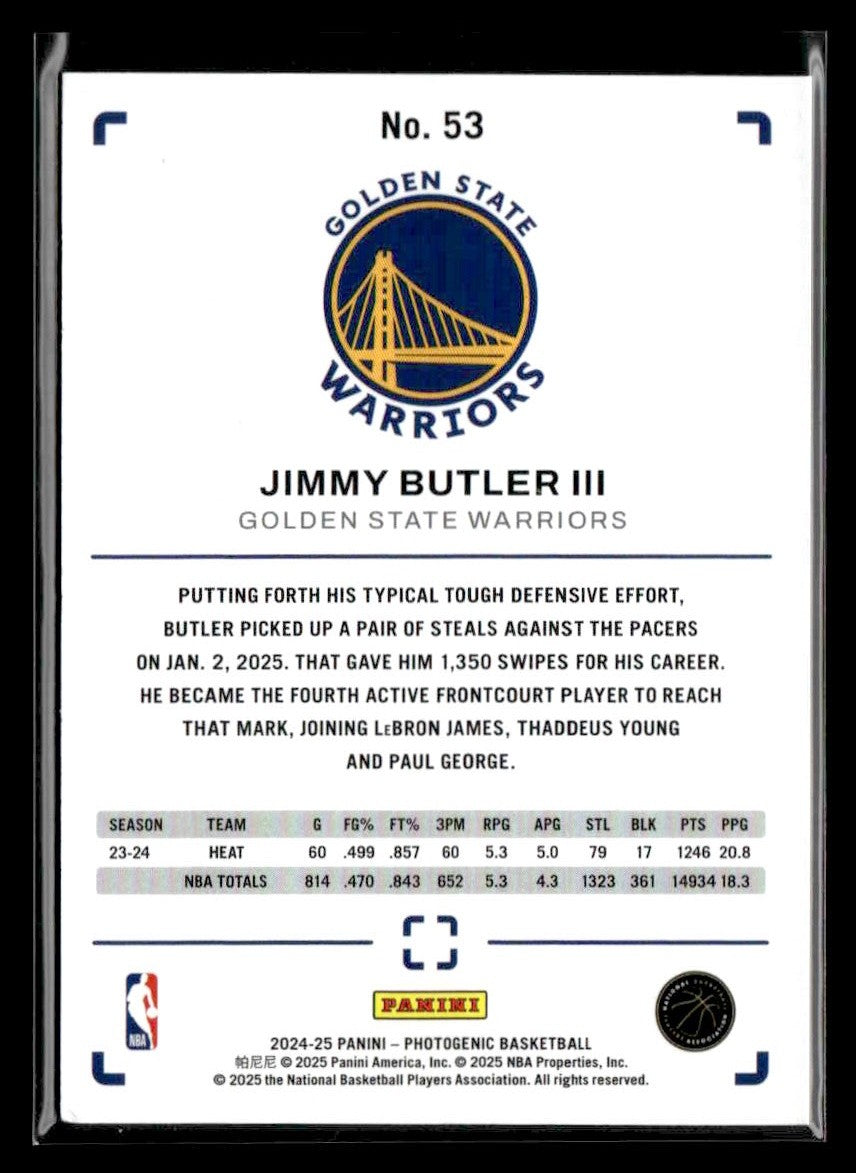 2024-25 Panini PhotoGenic #53 Jimmy Butler III
