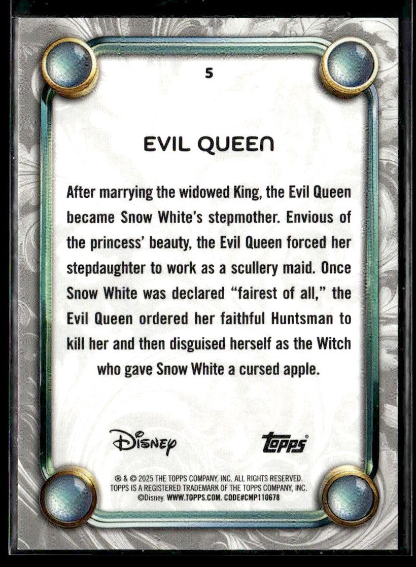 2025 Topps Disney Wonder #5 Evil Queen