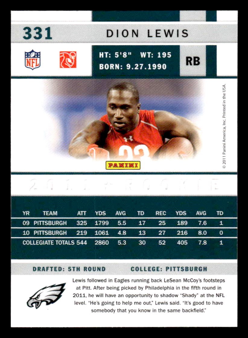 2011 Score #331 Dion Lewis