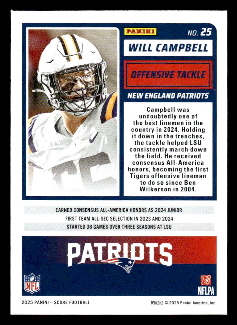 2025 Score #25 Will Campbell