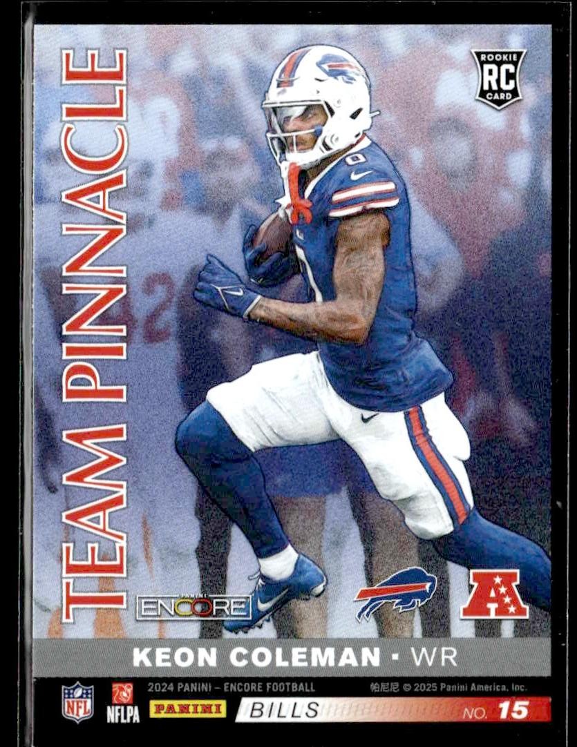 2024 Panini Encore #15 Keon Coleman / Marvin Harrison Jr. Team Pinnacle