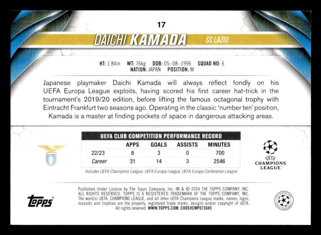 2023-24 Topps Jade Edition UEFA Club Competitions #17 Daichi Kamada