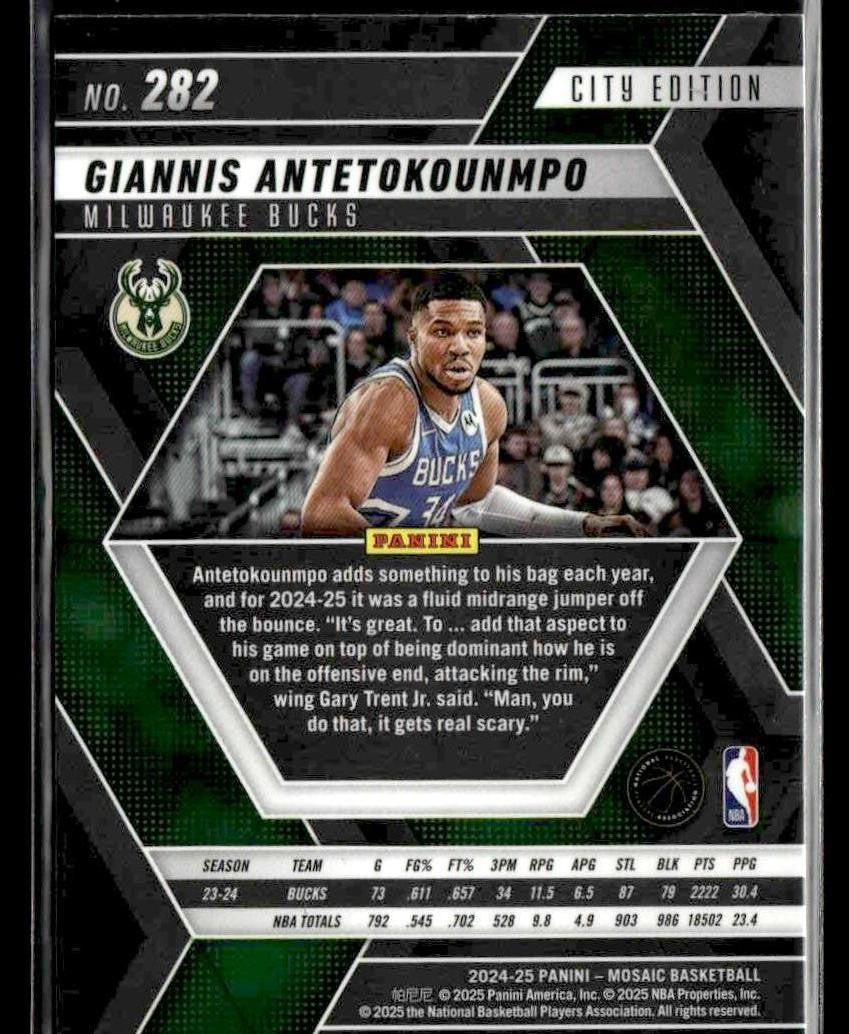 2024-25 Panini Mosaic #282 Giannis Antetokounmpo