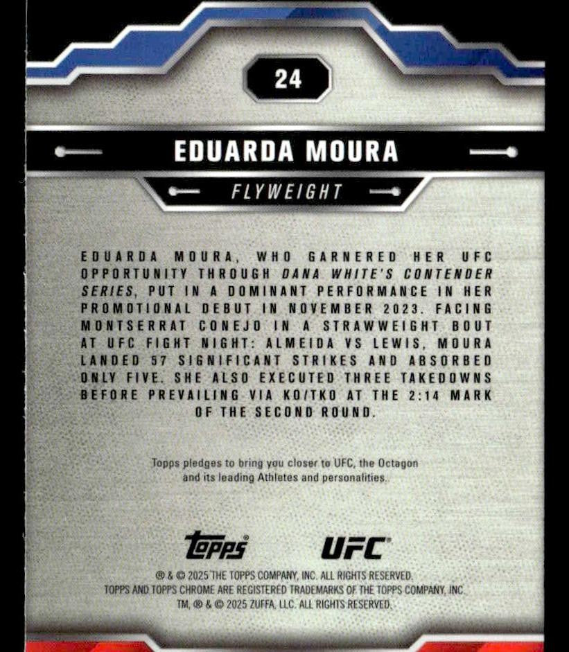 2025 Topps Chrome UFC #24 Eduarda Moura