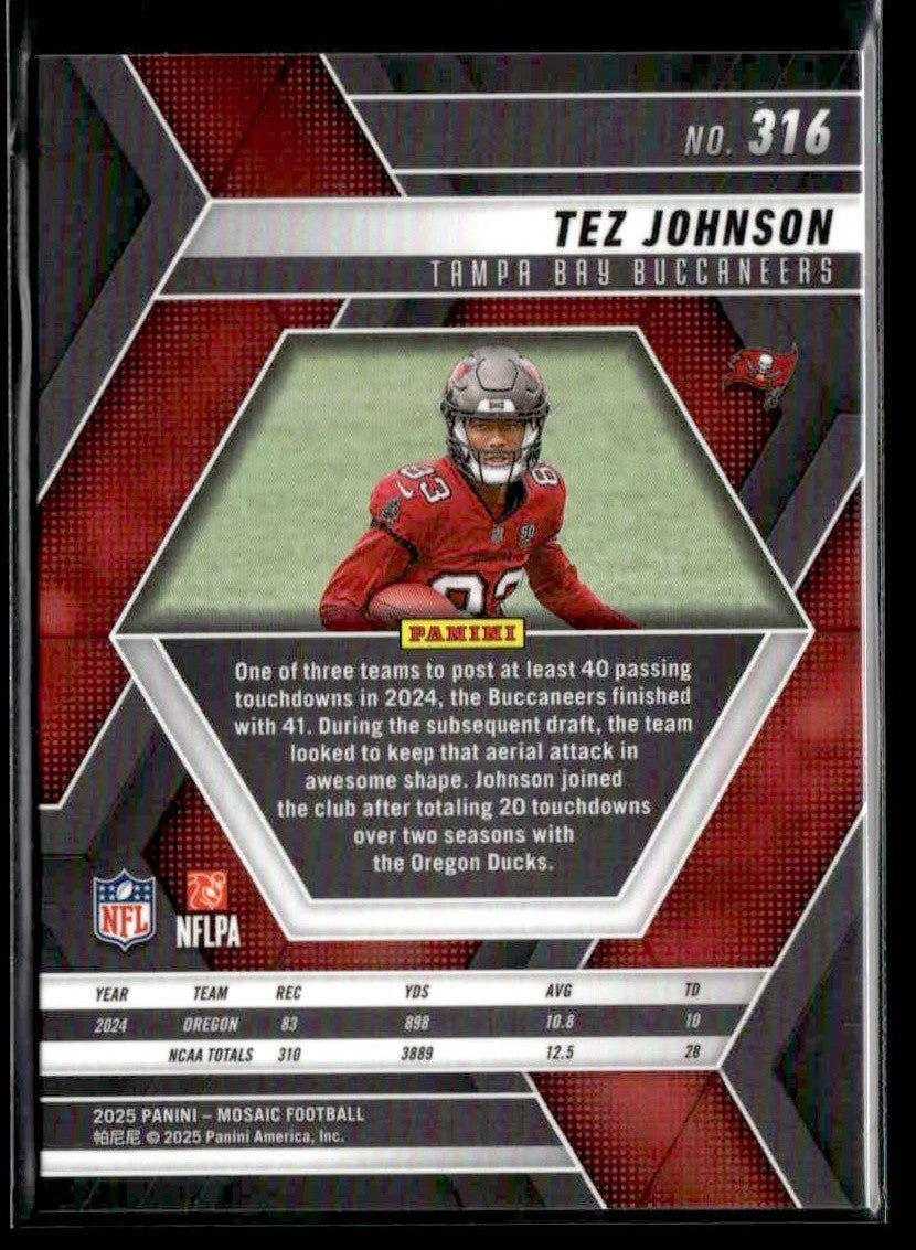 2025 Panini Mosaic #316 Tez Johnson