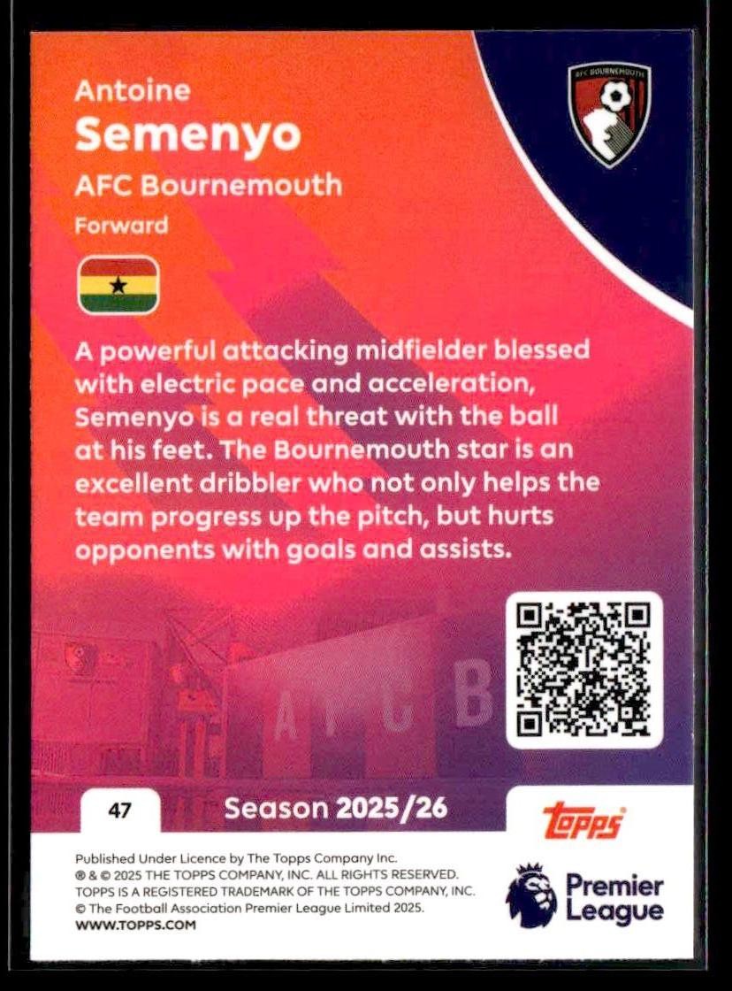 2025-26 Topps Premier League #47 Antoine Semenyo