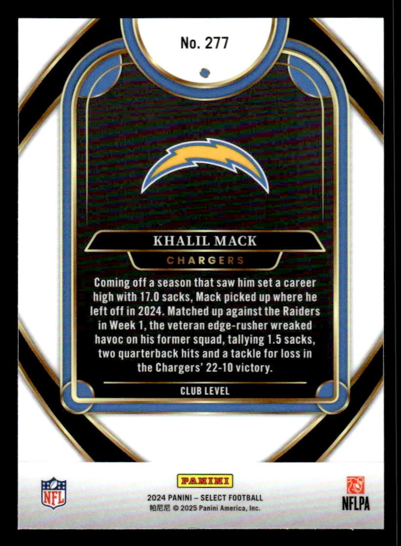 2024 Panini Select #277 Khalil Mack