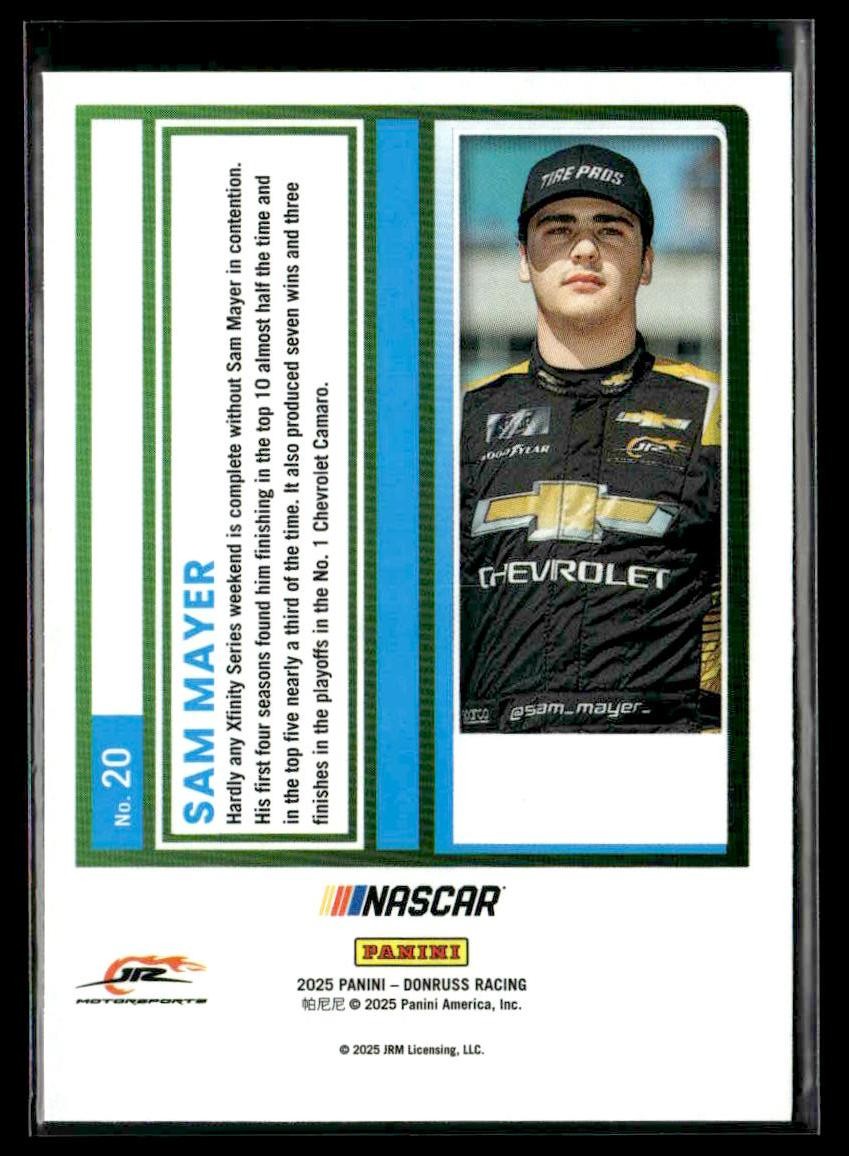 2025 Donruss #20 Sam Mayer