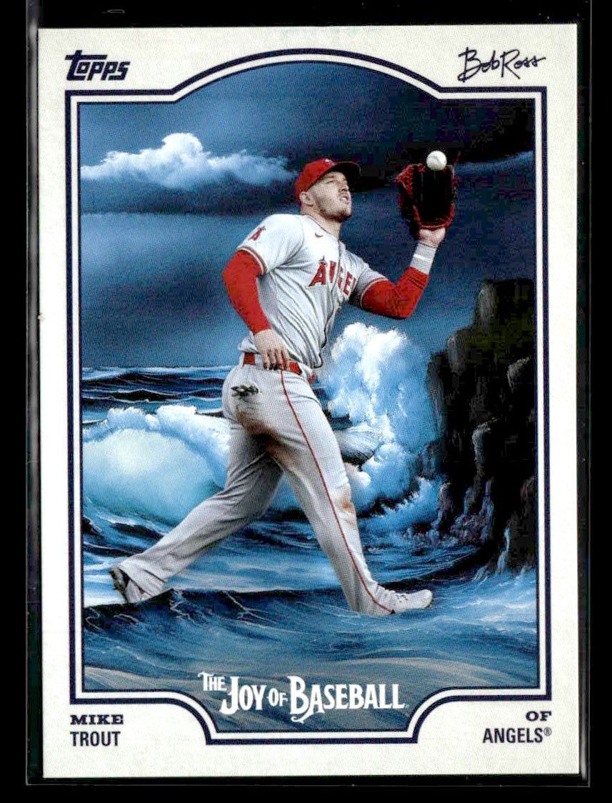 2025 Topps x Bob Ross: The Joy of Baseball #3 Mike Trout