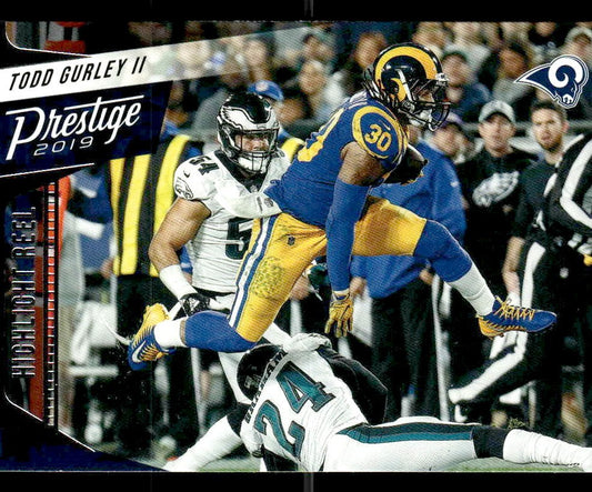 2019 Panini Prestige #HH-TG Todd Gurley II Highlight Reel