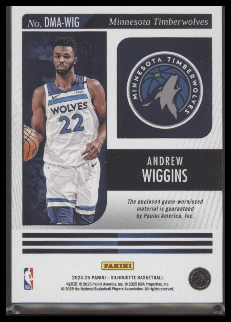 2024-25 Panini Silhouette #DMA-WIG Andrew Wiggins Dual Materials - Game Worn!