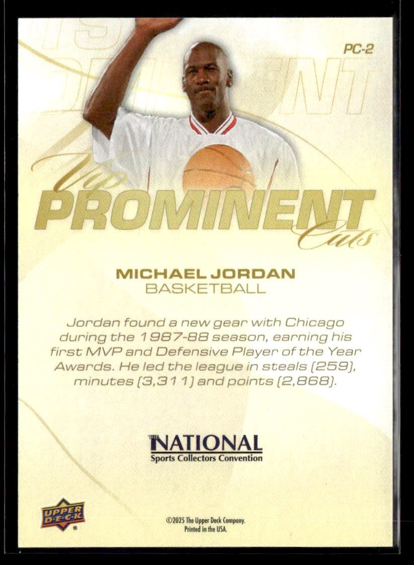 2025 Upper Deck VIP National #PC-2 Michael Jordan VIP Prominent Cuts