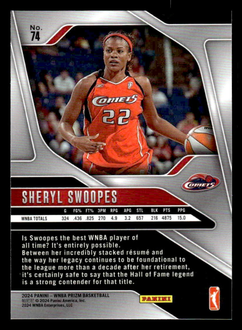 2024 Panini Prizm WNBA #74 Sheryl Swoopes