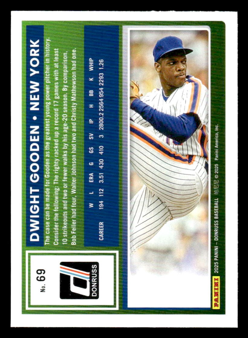 2025 Donruss #69 Dwight Gooden
