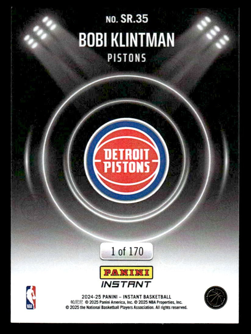 2024-25 Panini Instant NBA Spotlight Rookies #SR.35 Bobi Klintman