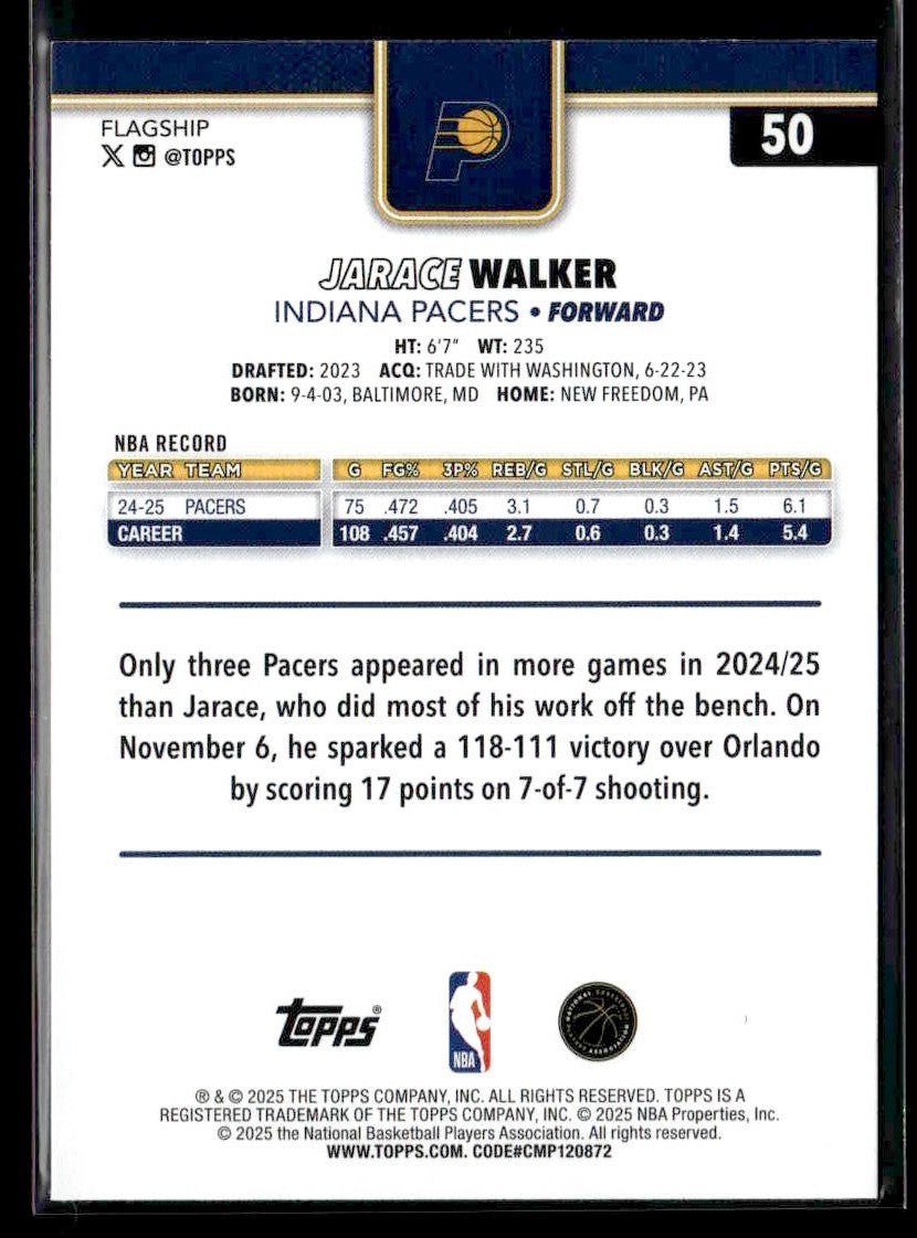 2025-26 Topps #50 Jarace Walker