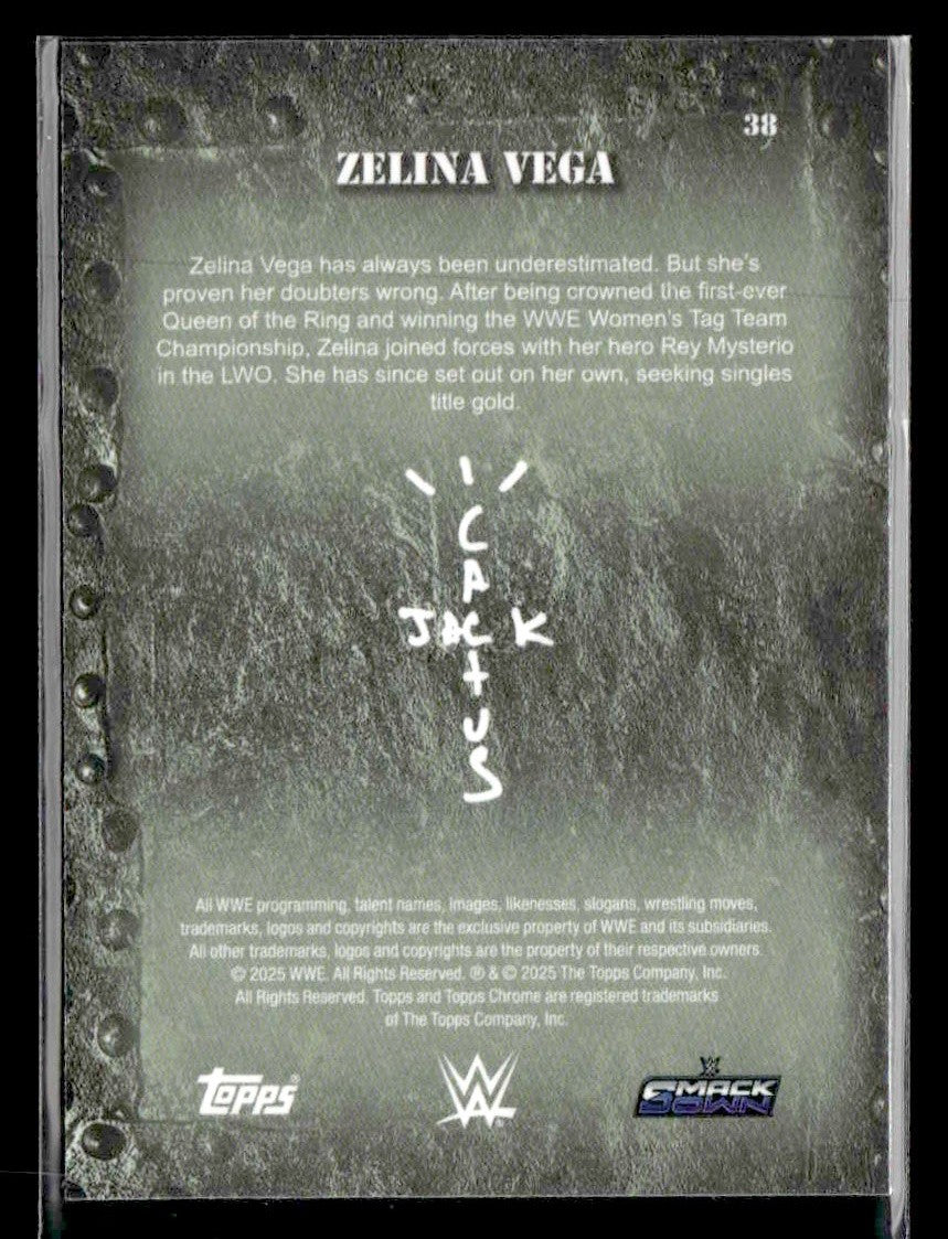 2025 Topps Chrome WWE x Cactus Jack #38 Zelina Vega
