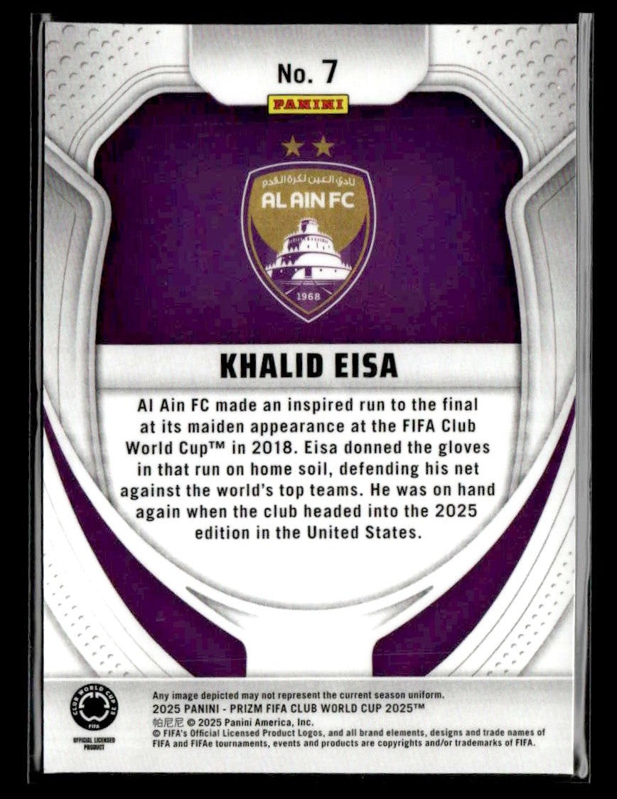 2025 Panini Prizm FIFA Club World Cup #7 Khalid Eisa