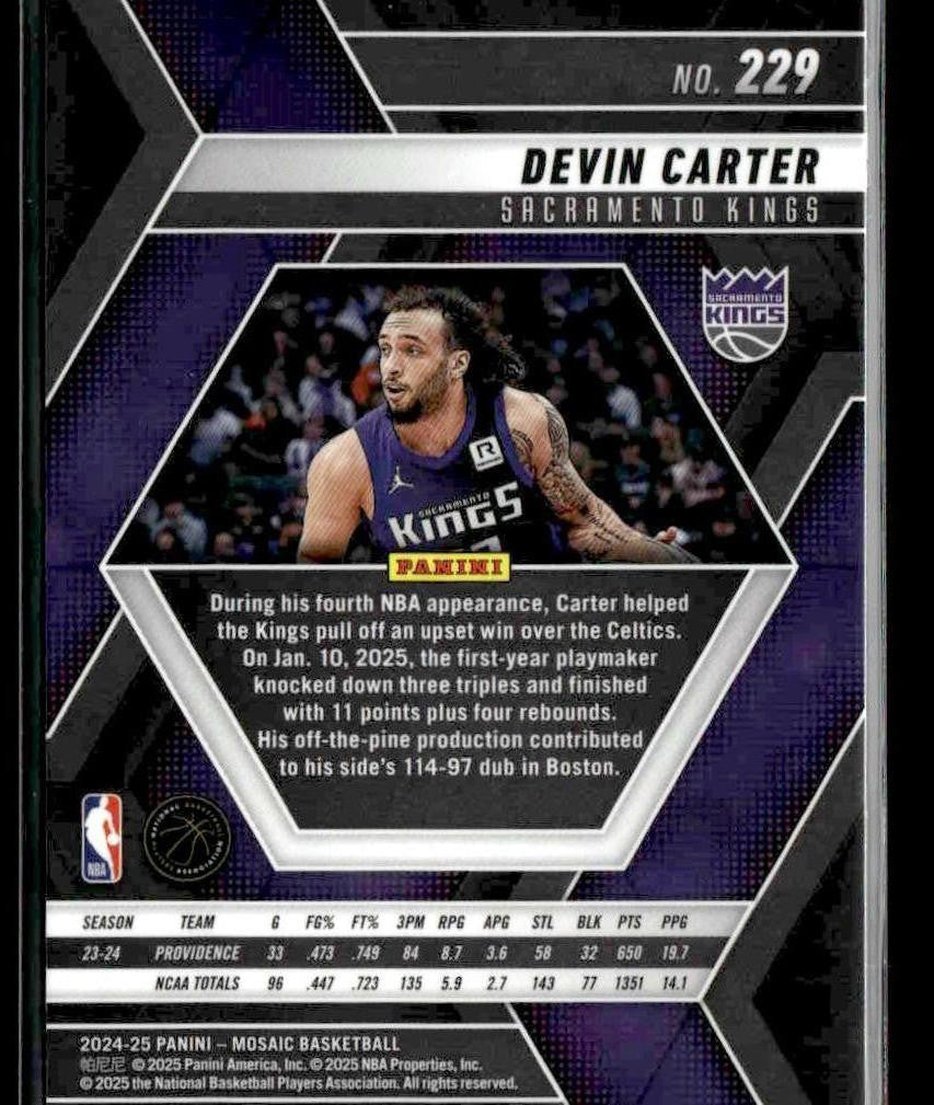 2024-25 Panini Mosaic #229 Devin Carter