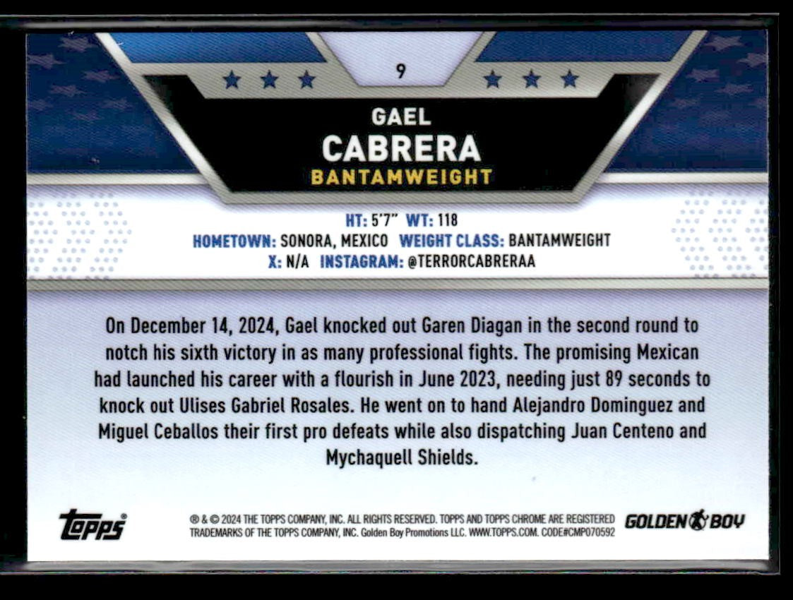 2024 Topps Chrome #9 Gael Cabrera
